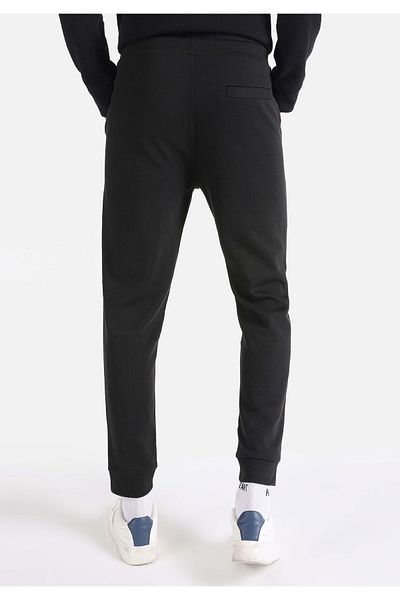Colin's Pantaloni de trening negri pentru bărbați, cu talie medie, cu ajustare normală