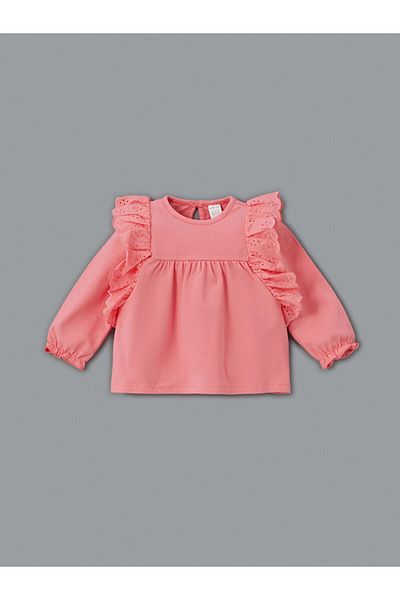 LC Waikiki New Season Crew Neck Floral Baby Girl Blouse and Leggings 2-Piece - S51267Z1