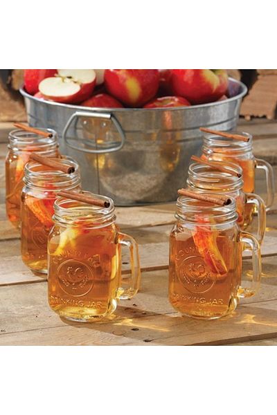 Viejo Valle Set of 12 glass cups for soft drinks, Country Fair, 480 ml