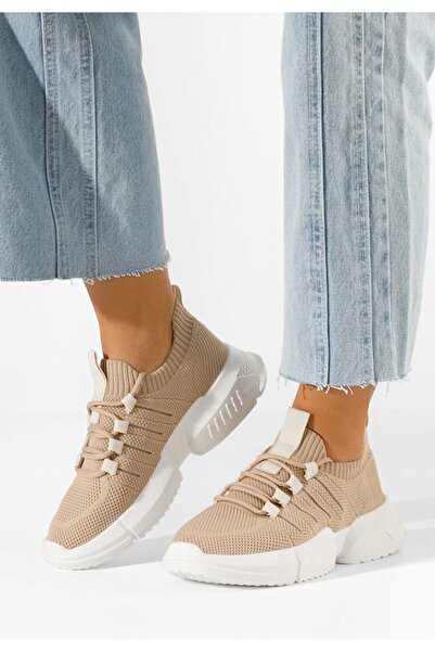 B T Shoes Γυναικεία Χακί Σνίκερς Σάιντα
