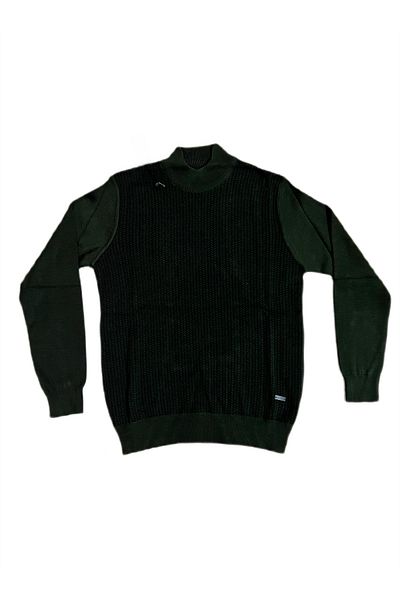 Soylu Triko Casual Fit Half Fishing Collar Quality Knitting Sweater