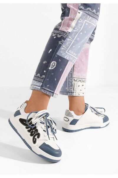 B T Shoes Ταμπάθα Γυναικεία Σνίκερς Λευκά