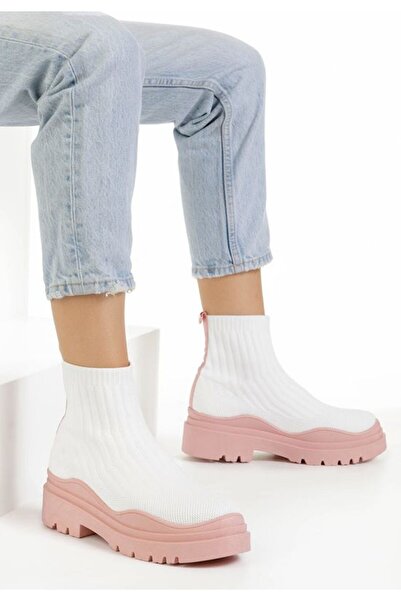 B T Shoes Ροζ Μπρίνλεϊ V2 Ψηλόκορφα Σνίκερς