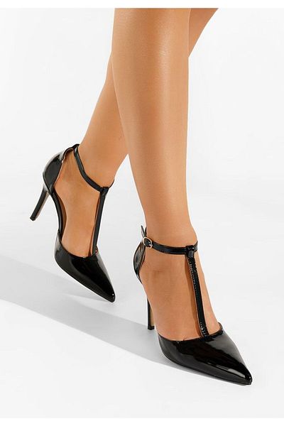 B T Shoes Pantofi Cu Bareta Anyara Negri