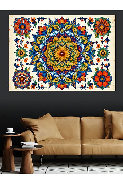 Tablomega Pictură decorativă cu model mandala etnică