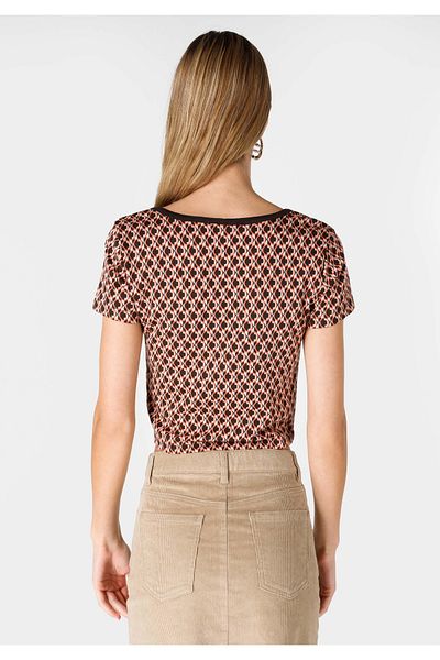 Colin's Tricou cu mânecă scurtă multicolor pentru femei, slim fit, cu gât rotund