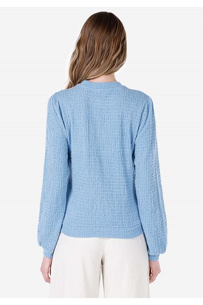 Colin's Regular Fit Crew Neck Blue Women's Long Sleeve T-Shirt Cl 1067268