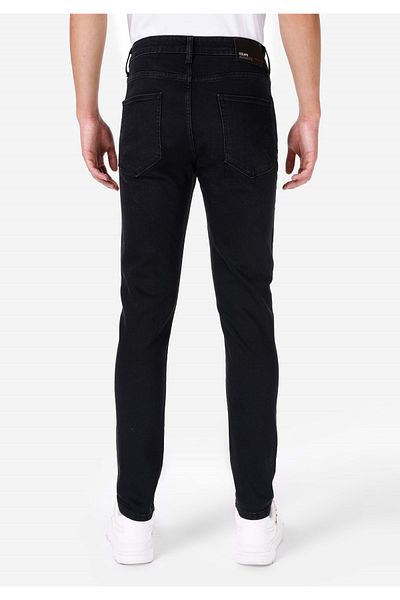 Colin's 035 Мъжки черни дънки Ryan Skinny Fit с висока талия и тесни крачоли