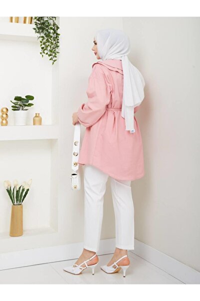 moda periy kadın modest yazlık Bebe Yaka Tesettür Tunik