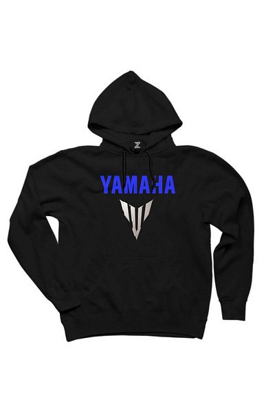 Pisa Art Суитшърт с качулка и лого Yamha MT07 в синьо и черно