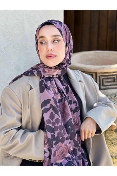 Modakaşmir Şal de prosa cu model Rosa