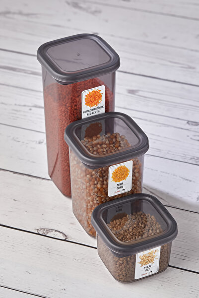 Buclee 144-Piece Set of 72 Square Food and Spice Containers with Labels Water Leak Proof Airtight Kitchen Organizer