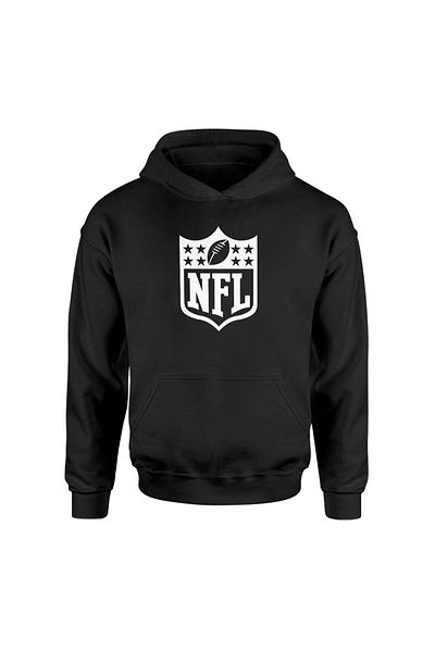 Pisa Art Суичър с качулка NFL White Edition Siyah