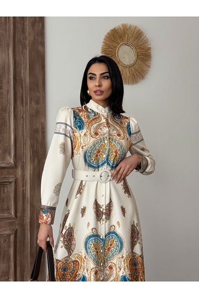 suphias Atlas Fabric Dress (BELT INCLUDED)