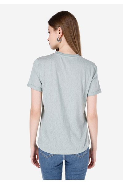 Colin's Regular Fit Crew Neck Green Women's Short Sleeve T-Shirt