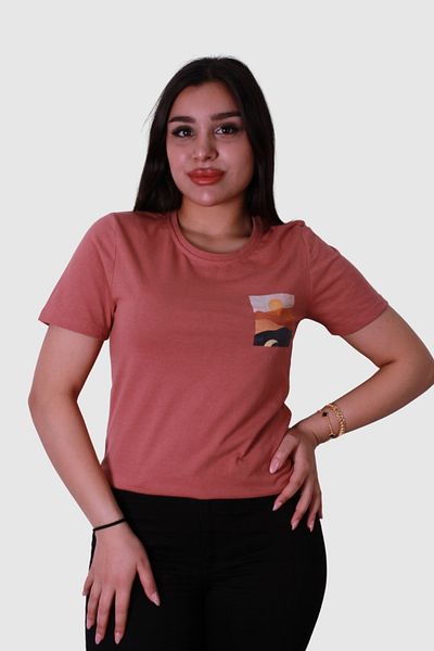 trender Γυναικείο μπλουζάκι Dusty Rose Μοντέλο No: 5