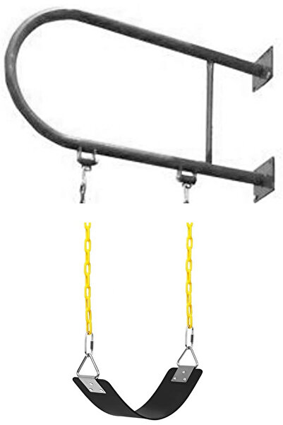 Generic أرجوحة حائط حديدية مع مقعد أرجوحة وسلاسل للأنشطة الخارجية