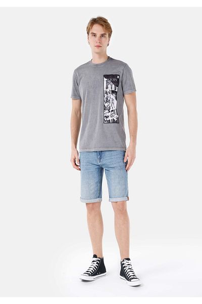 Colin's Regular Fit Mid Waist Men's Indigo Jean Shorts