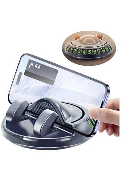 Neler Geldi Neler 360° Dönebilen Yapışkanlı Numaratörlü Araç Telefon Tutucu M...