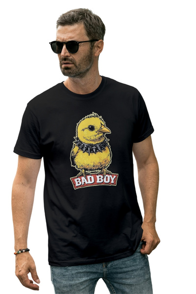 Texclusive Majica sa štampanjem "Bad Boy" za muškarce, smešna majica sa dizaj...