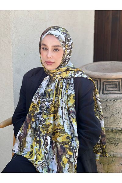 Modakaşmir Şal din twill cu model Piosa