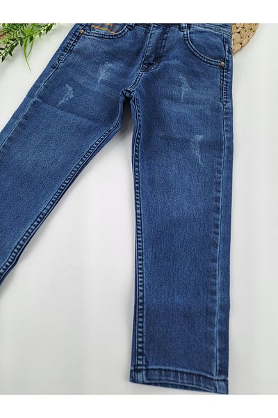 Butik Boy's Jeans Elastic Waist Adjustable Waist Premium Quality