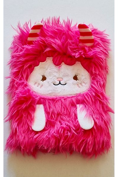 Modellino 3D Paw Cat Plush Scrapbook Daily Memory Modelist Striped Notepad 80 Sheets-Color Optional