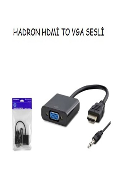 HDMI Hadron Hdx2019 To Vga Çevirici Dönüştürücü Görüntü - Ses