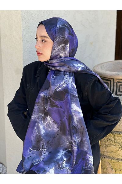 Modakaşmir Bandera Pattern Twill Shawl