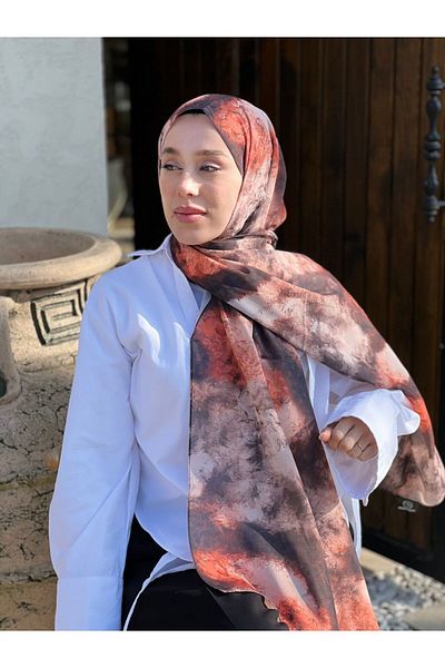 Modakaşmir Σάλι με μοτίβο Petra Twill