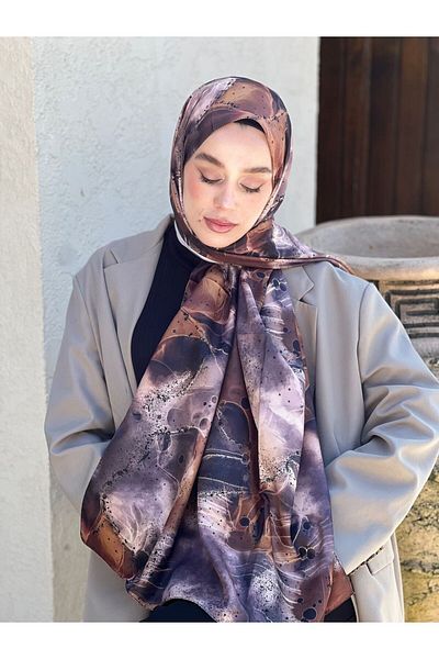 Modakaşmir Bandera Pattern Twill Shawl