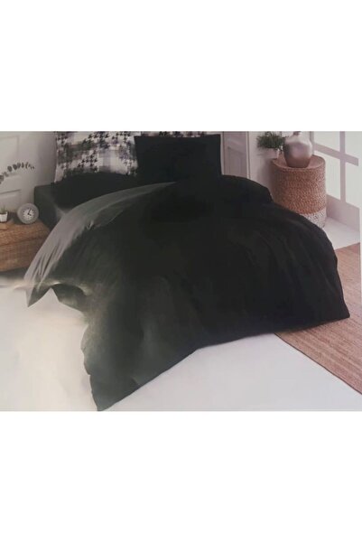 The Fabric Sweet Strawberry Tartan Plain Ranforce Double Sided Single Duvet Cover Set