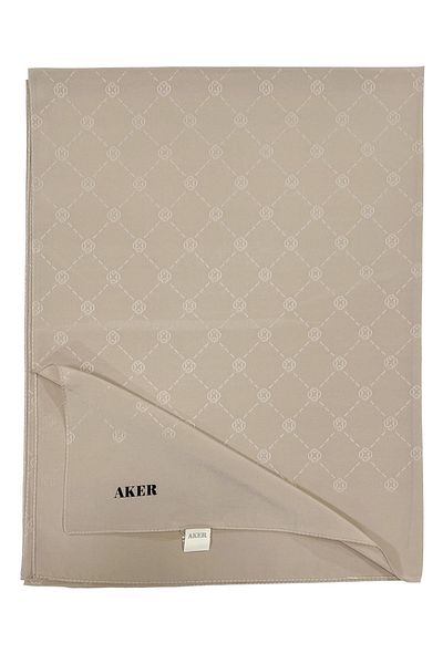 Aker Şal cu monogramă bej - Model 982