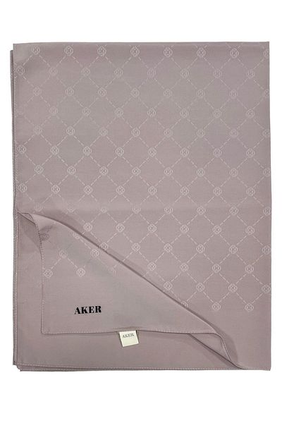 Aker Σάλι Monogram - Κουφέ Μινκ 991
