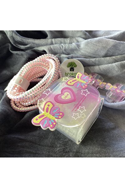 Brokoli Home iPhone 18W/20W Uyumlu Şarj Kılıfı, Şarj Kablosu Örme Aparatı, Ka...