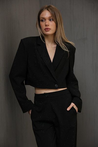 COjans Stoned Crop Jacket - Black