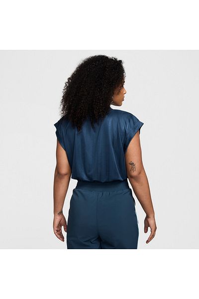 Nike Sportswear Collection Dri-Fit Short Sleeve Jacquard Blue Women's Jersey Yousports