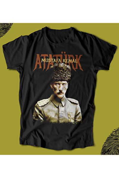 BUTSHIRT BU Tişört'  Mustafa Kemal Atatürk‘  Baskılı 'Regular-Fit' Unisex Tişört
