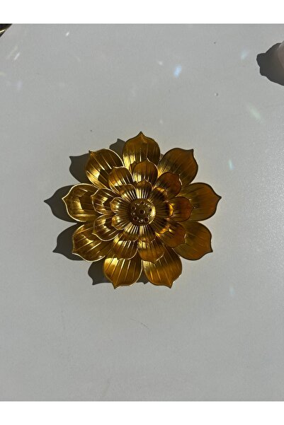 solmyst atelier Metal Tütsülük - Pirinç Çiçek Tütsülük