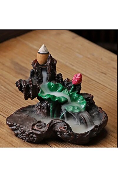 ShowArt Hediyelik Zarif Lotus Geri Akış Şelale Tütsülük (8,5x11 cm)