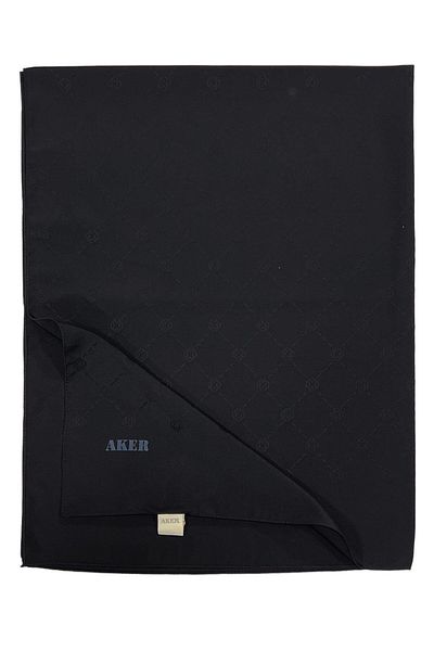 Aker Monogram Shawl - Black 911
