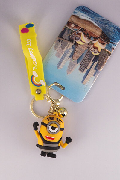 shop Stuart Grey Worker in Overalls Character Id Card Holder and Keychain