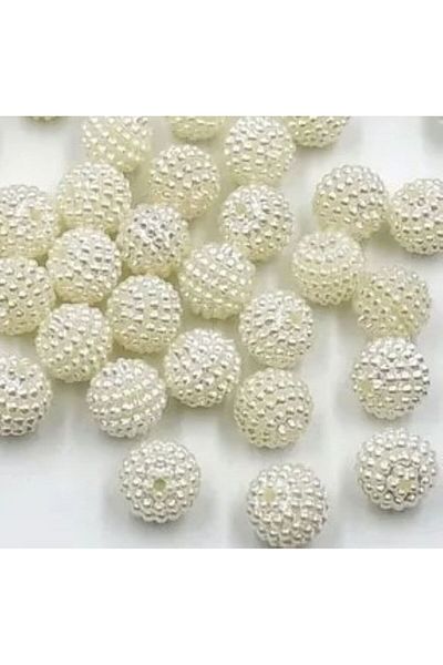 PASAMİA Blackberry Beads 14 Ml 50 Gr (53 Pieces) Cream Color