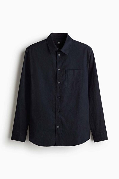 H&M Regular Fit Linen-blend shirt