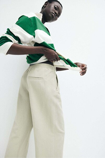 H&M Linen-blend trousers