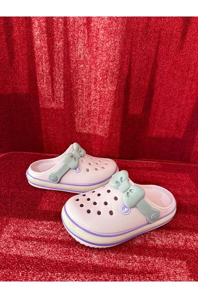 Akınal Bella Girl's Bow Lighted Slippers