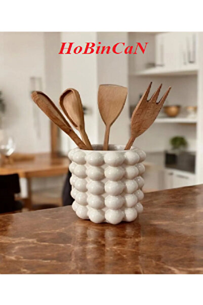 BLANJ Ваза „Bubble Spoon“ | Декорация за ваза от бетон | Декоративна саксия