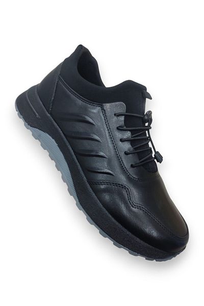Elit 771 Black Lightweight Comfortable Orthopedic Casual Men's Shoes