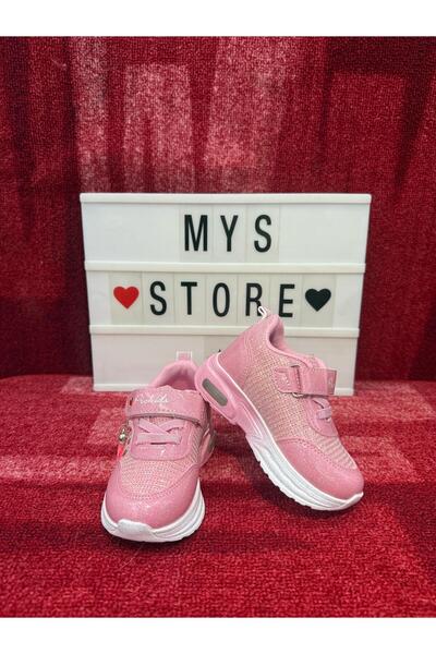 MYSSTORE KIZ ÇOCUK SİMLİ PÜSKÜLLÜ PİNK SPOR AYAKKABI PEMBE