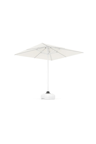 Tevalli Parasol's 210x210 Mini Pro Şemsiye Beyaz   50 lt Large Beyaz